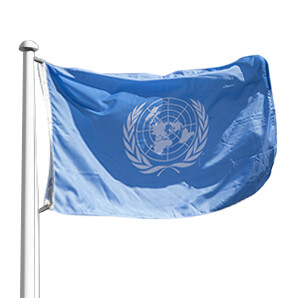 Bandera de Organizaciones, ONU